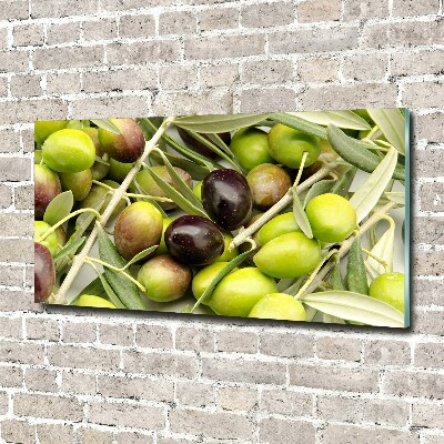 Quadro in vetro Olive fresche