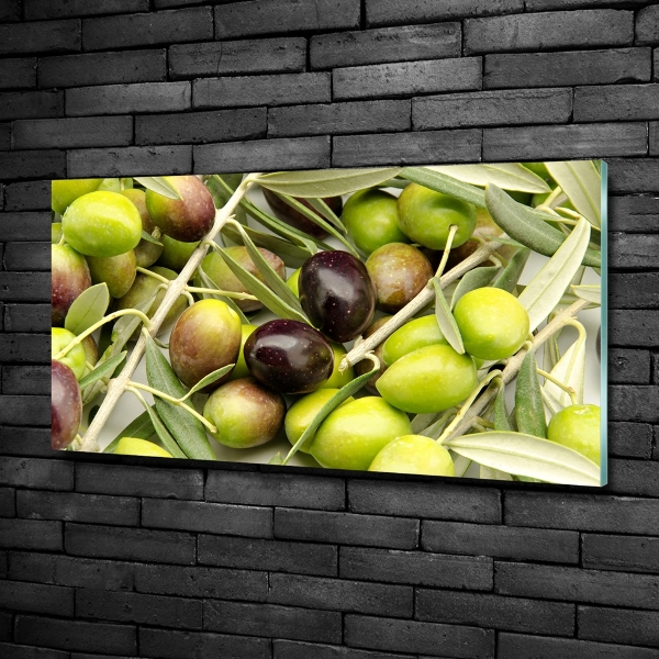 Quadro in vetro Olive fresche