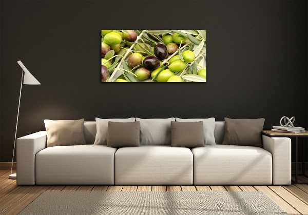 Quadro in vetro Olive fresche