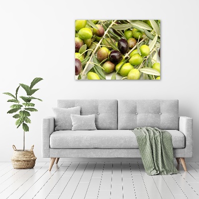 Quadro in vetro Olive fresche