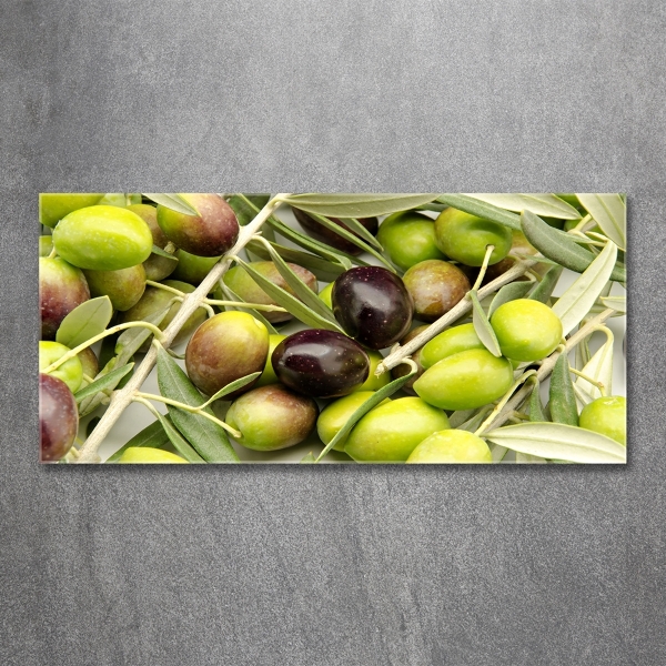 Quadro in vetro Olive fresche