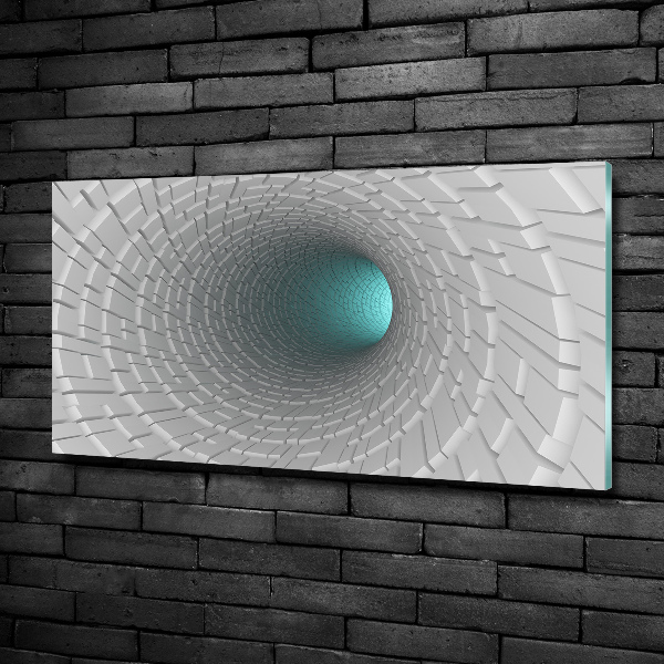 Quadro su vetro Tunnel 3D