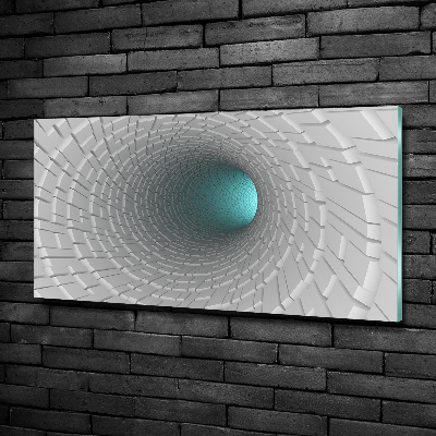 Quadro su vetro Tunnel 3D