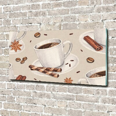 Quadro in vetro Una tazza di caffè