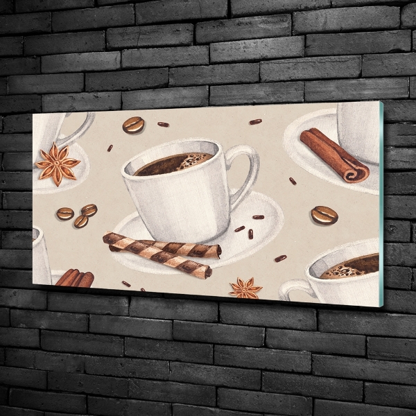Quadro in vetro Una tazza di caffè