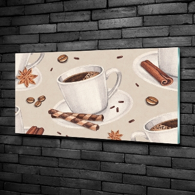 Quadro in vetro Una tazza di caffè