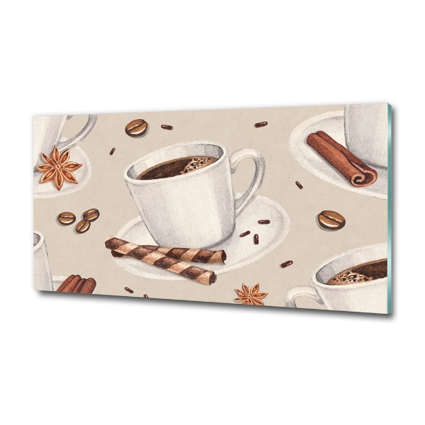 Quadro in vetro Una tazza di caffè