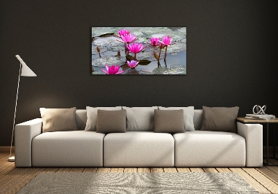 Quadro su vetro Fiore di loto