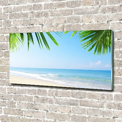 Quadro su vetro Spiaggia tropicale