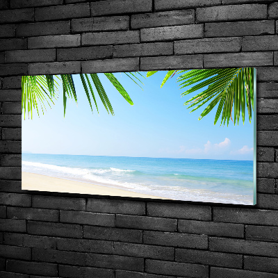 Quadro su vetro Spiaggia tropicale
