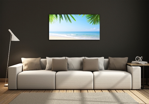 Quadro su vetro Spiaggia tropicale