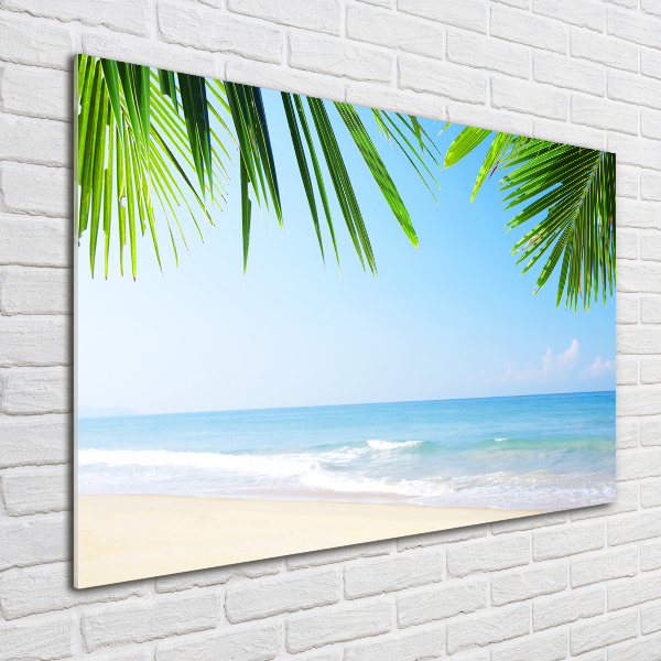 Quadro su vetro Spiaggia tropicale