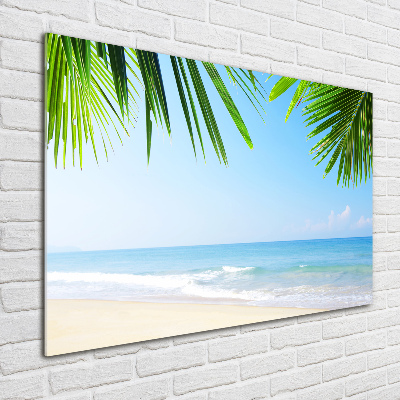 Quadro su vetro Spiaggia tropicale