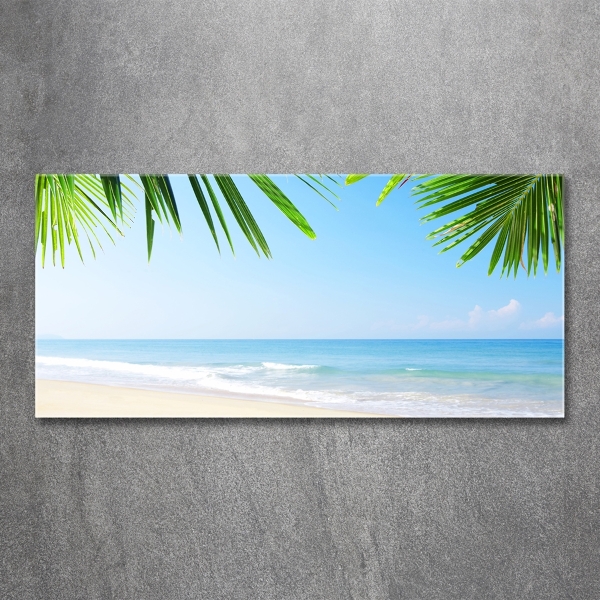 Quadro su vetro Spiaggia tropicale
