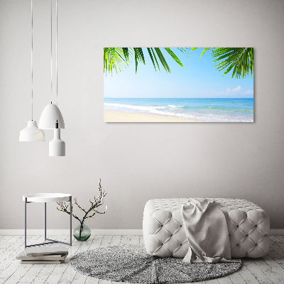 Quadro su vetro Spiaggia tropicale