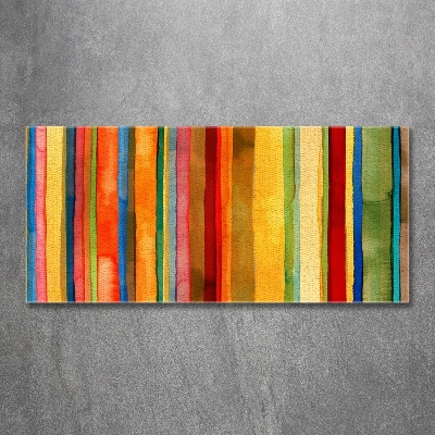 Quadro vetro Strisce colorate