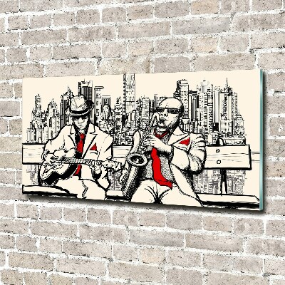 Quadro in verde New York Jazz