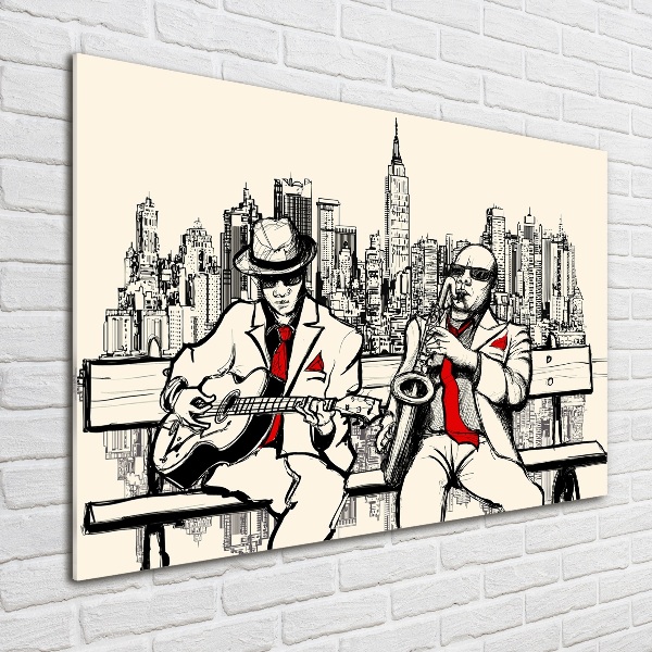 Quadro in verde New York Jazz