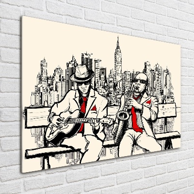 Quadro in verde New York Jazz
