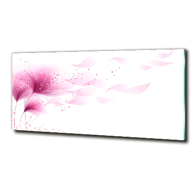 Quadro vetro Fiore rosa