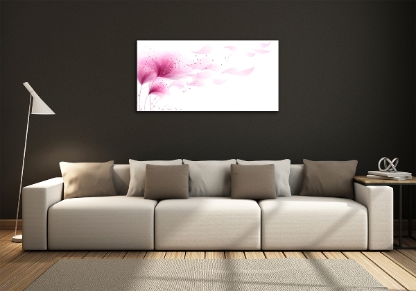 Quadro vetro Fiore rosa
