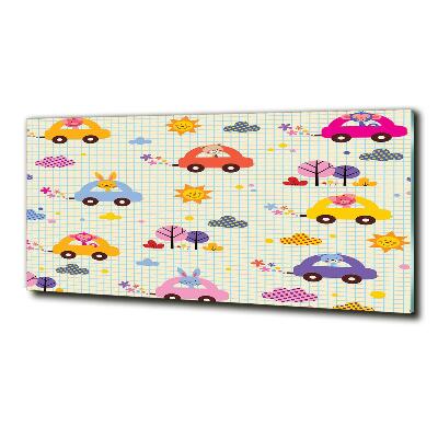 Quadro in verde Macchinine giocattolo