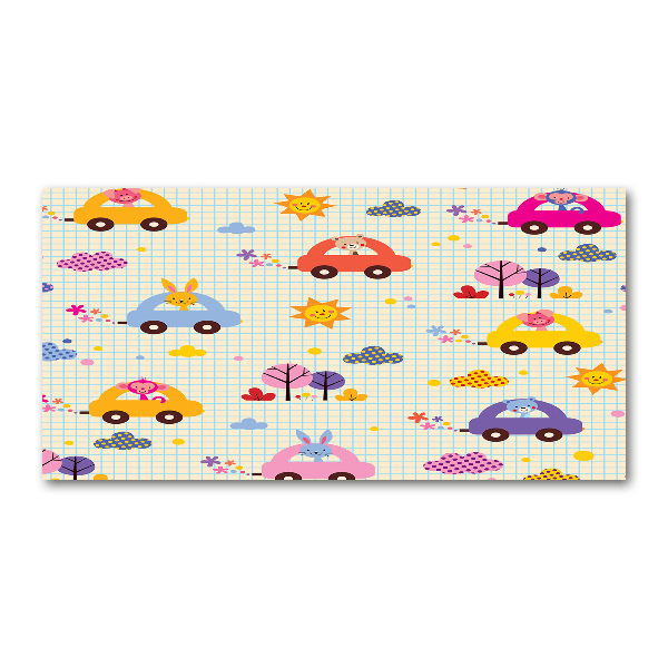 Quadro in verde Macchinine giocattolo