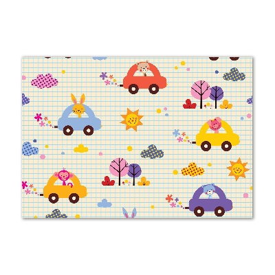 Quadro in verde Macchinine giocattolo