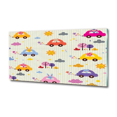 Quadro in verde Macchinine giocattolo