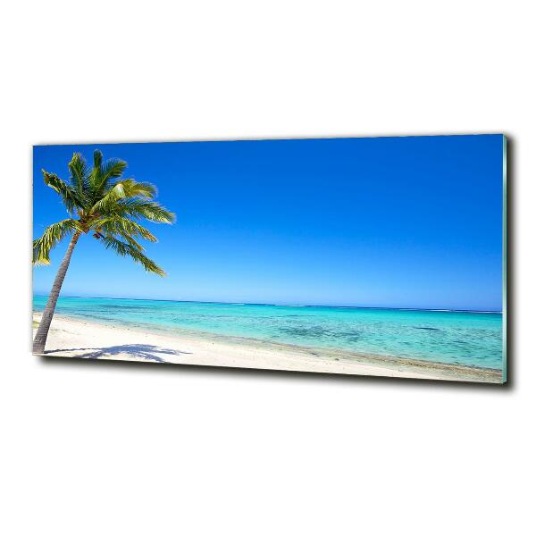 Quadro su vetro Spiaggia tropicale