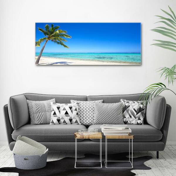 Quadro su vetro Spiaggia tropicale