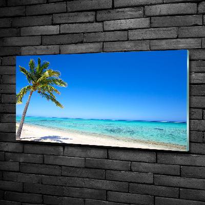 Quadro su vetro Spiaggia tropicale