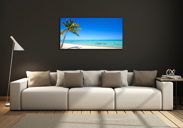 Quadro su vetro Spiaggia tropicale