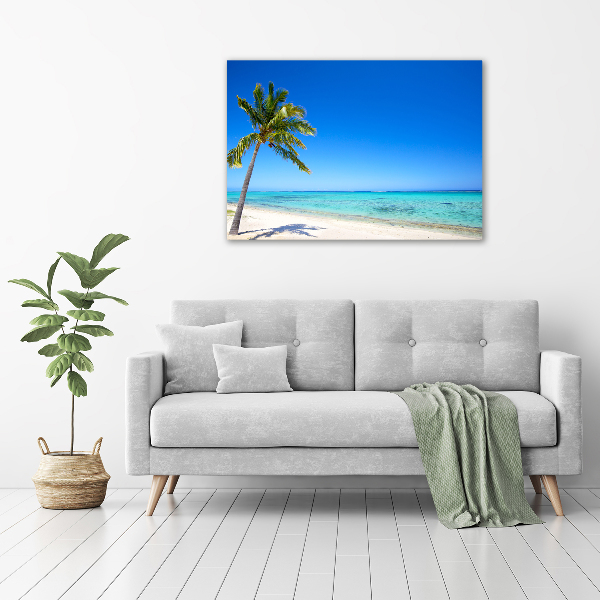 Quadro su vetro Spiaggia tropicale