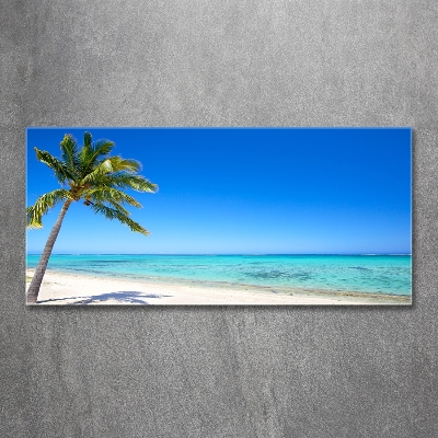 Quadro su vetro Spiaggia tropicale