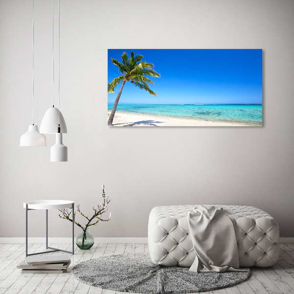 Quadro su vetro Spiaggia tropicale