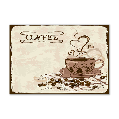 Quadro vetro Caffè aromatico