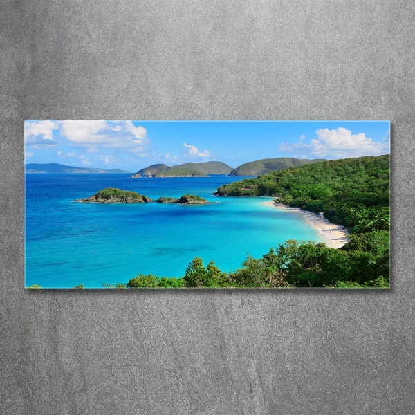 Quadro vetro Isole Vergini