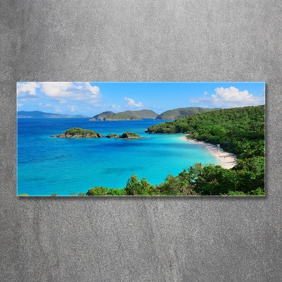 Quadro vetro Isole Vergini