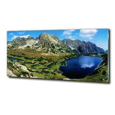 Quadro vetro Una valle tra le montagne