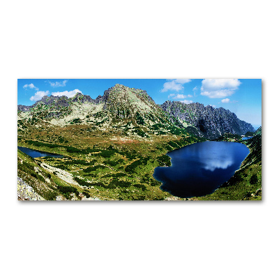 Quadro vetro Una valle tra le montagne
