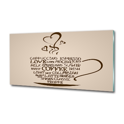 Quadro in vetro Una tazza di caffè