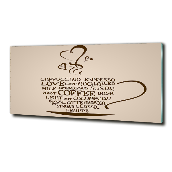 Quadro in vetro Una tazza di caffè