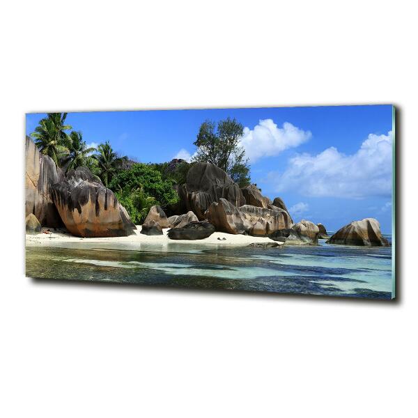 Quadro vetro Panorama delle Seychelles