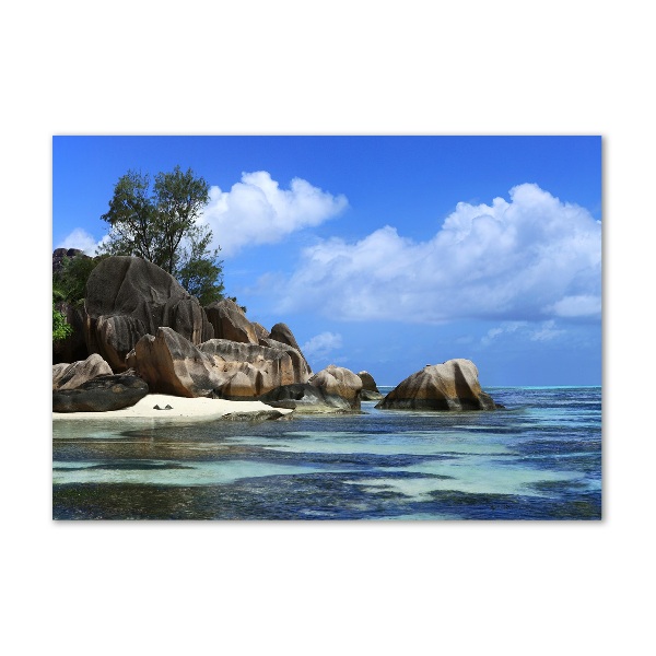 Quadro vetro Panorama delle Seychelles