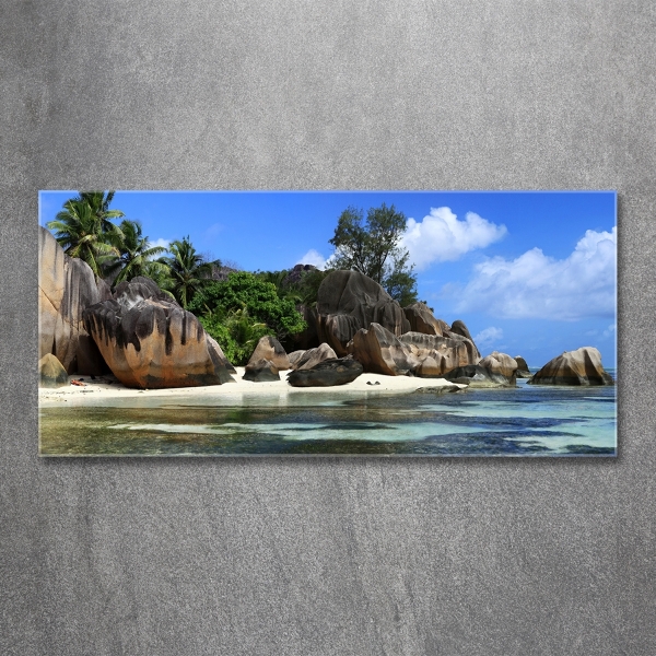 Quadro vetro Panorama delle Seychelles