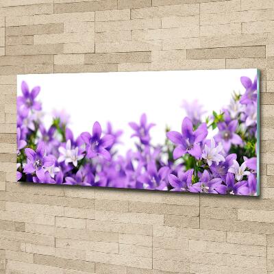 Quadro vetro Campanelle viola