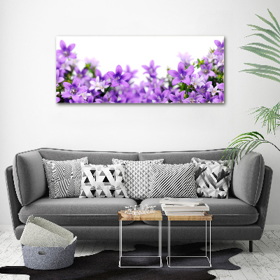 Quadro vetro Campanelle viola