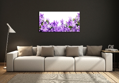 Quadro vetro Campanelle viola