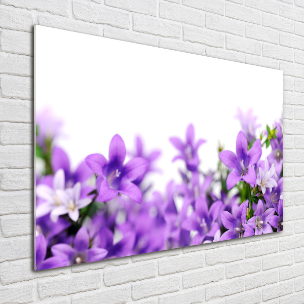 Quadro vetro Campanelle viola